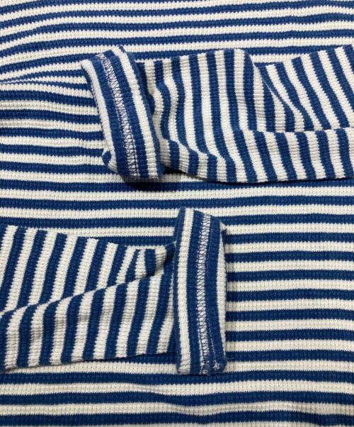 RRL（ダブルアールエル）RRL (ダブルアールエル) ボートネックカットソー ブルー サイズ:Sの古着・服飾アイテム
