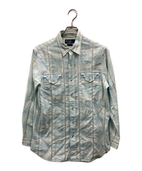 POLO RALPH LAUREN（ポロ・ラルフローレン）POLO RALPH LAUREN (ポロ・ラルフローレン) ウエスタンシャツ スカイブルー サイズ:Mの古着・服飾アイテム