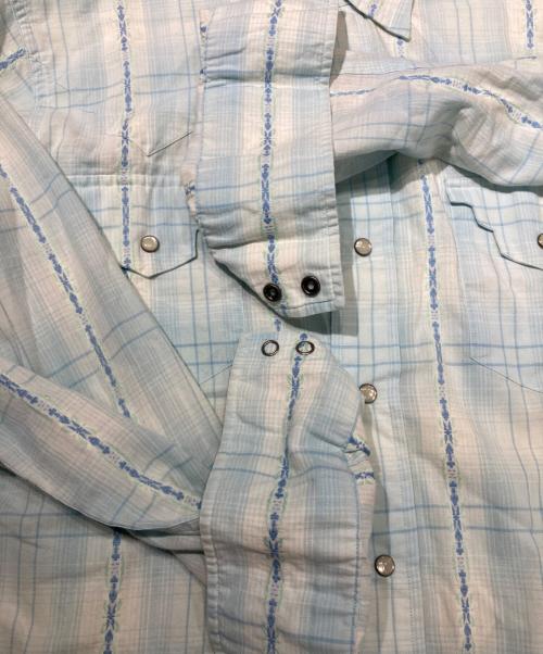POLO RALPH LAUREN（ポロ・ラルフローレン）POLO RALPH LAUREN (ポロ・ラルフローレン) ウエスタンシャツ スカイブルー サイズ:Mの古着・服飾アイテム