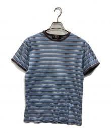 RRL（ダブルアールエル）の古着「ボーダーTシャツ」｜ブルー