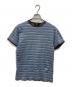 RRL（ダブルアールエル）の古着「ボーダーTシャツ」｜ブルー