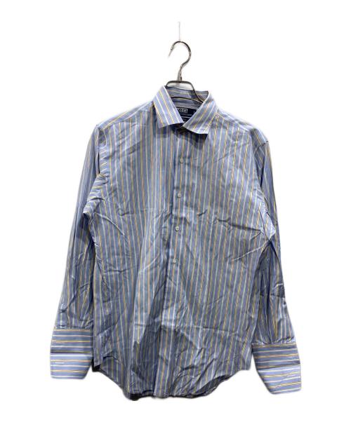 POLO RALPH LAUREN（ポロ・ラルフローレン）POLO RALPH LAUREN (ポロ・ラルフローレン) ストライプシャツ ブルー サイズ:39-82の古着・服飾アイテム