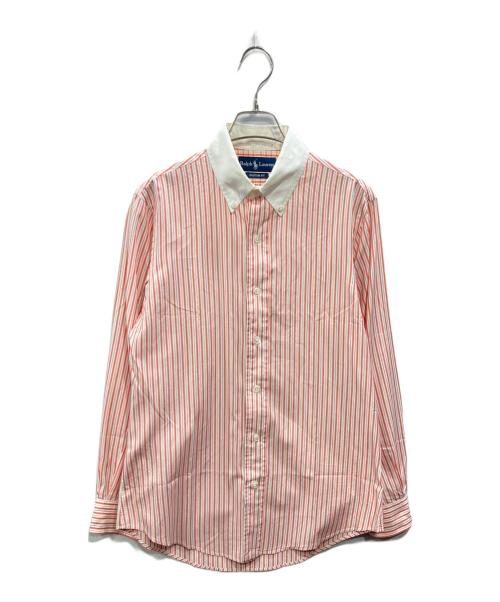 RALPH LAUREN（ラルフローレン）RALPH LAUREN (ラルフローレン) ストライプシャツ オレンジ サイズ:Mの古着・服飾アイテム