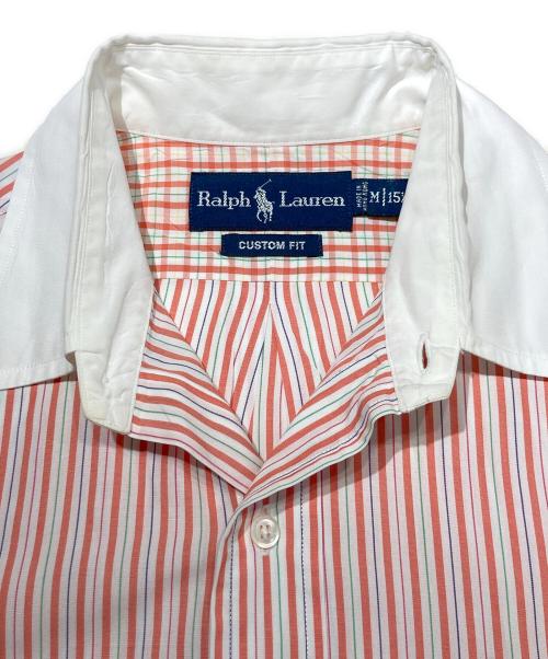 RALPH LAUREN（ラルフローレン）RALPH LAUREN (ラルフローレン) ストライプシャツ オレンジ サイズ:Mの古着・服飾アイテム