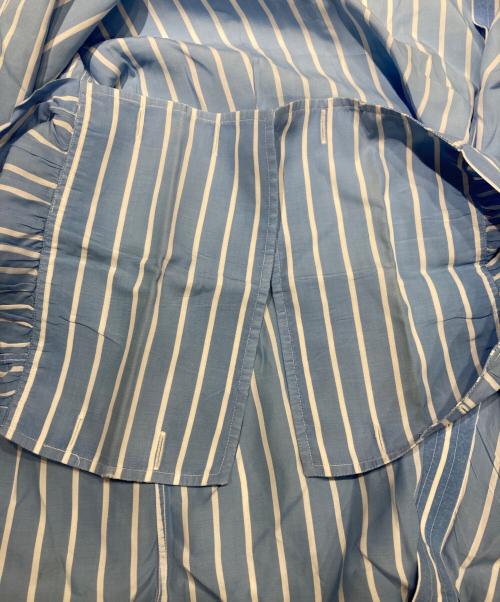 RALPH LAUREN Purple Label（ラルフ ローレン パープル レーベル）RALPH LAUREN PURPLE LABEL (ラルフ ローレン パープル レーベル) ストライプシャツ ブルー サイズ:SIZE 15-32の古着・服飾アイテム
