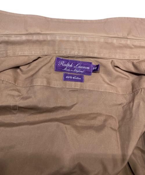 RALPH LAUREN Purple Label（ラルフ ローレン パープル レーベル）RALPH LAUREN Purple Label (ラルフ ローレン パープル レーベル) コットン長袖シャツ ブラウン サイズ:15 1/2の古着・服飾アイテム