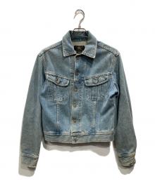 RRL（ダブルアールエル）の古着「三ツ星タグ デニムトラッカージャケット」｜スカイブルー