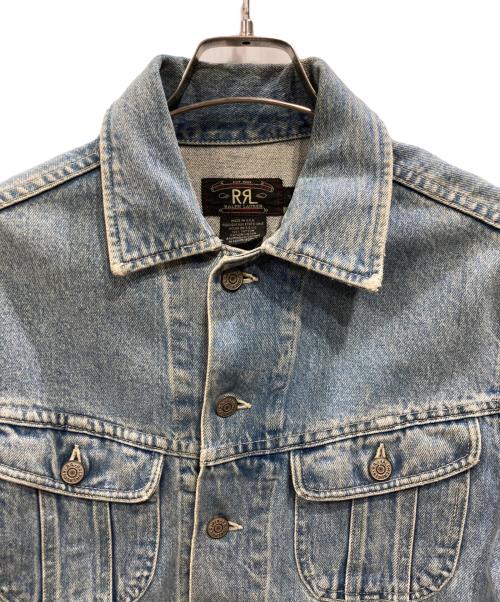 RRL（ダブルアールエル）RRL (ダブルアールエル) 三ツ星タグ デニムトラッカージャケット スカイブルー サイズ:Sの古着・服飾アイテム