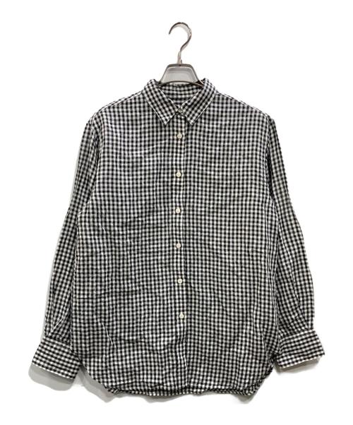 SLOBE IENA（スローブ イエナ）SLOBE IENA (スローブ イエナ) リネンコットンレギュラーシャツ ブラック サイズ:FREEの古着・服飾アイテム
