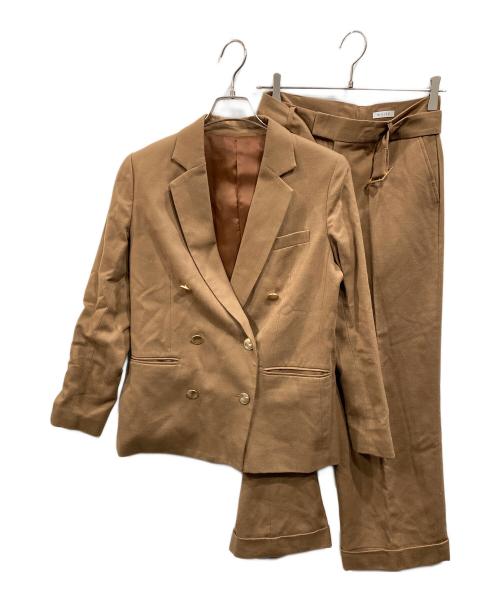 white（ホワイト）white (ホワイト) ダブル セットアップ カーキ サイズ:38の古着・服飾アイテム