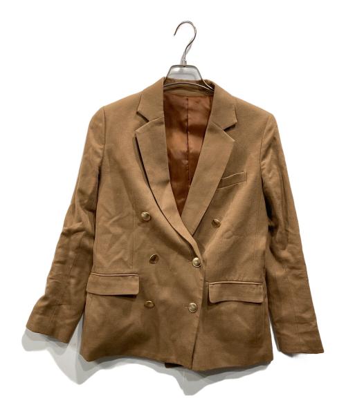 white（ホワイト）white (ホワイト) ダブル セットアップ カーキ サイズ:38の古着・服飾アイテム