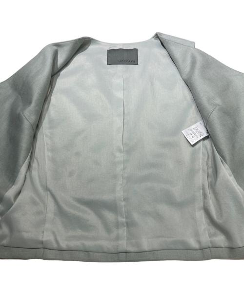 uncrave（アンクレイヴ）uncrave (アンクレイヴ) クリスピーリネン 3ピース セットアップ グリーン サイズ: ジャケット0サイズ ジレ1サイズパンツ1サイズの古着・服飾アイテム