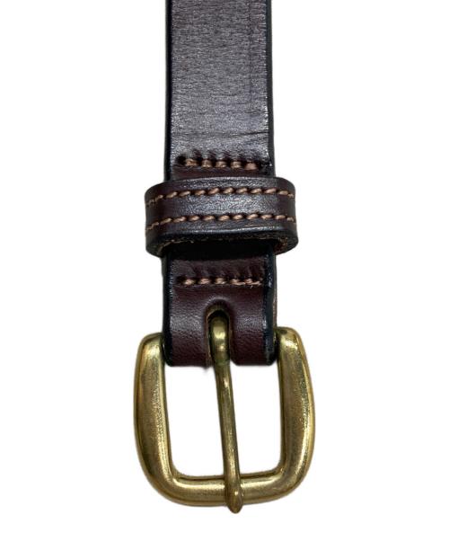 TORY（トリー）TORY (トリー) LEATHER STITCHED PATTERN 3/4” BRIDLE LEATHER BELT ブラウン サイズ:30の古着・服飾アイテム