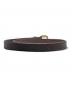 TORY (トリー) LEATHER STITCHED PATTERN 3/4” BRIDLE LEATHER BELT ブラウン サイズ:30：7000円