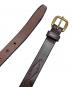 中古・古着 TORY (トリー) LEATHER STITCHED PATTERN 3/4” BRIDLE LEATHER BELT ブラウン サイズ:30：7000円