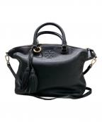 TORY BURCHトリーバーチ）の古着「Thea Medium Slouchy Satchel」｜ブラック