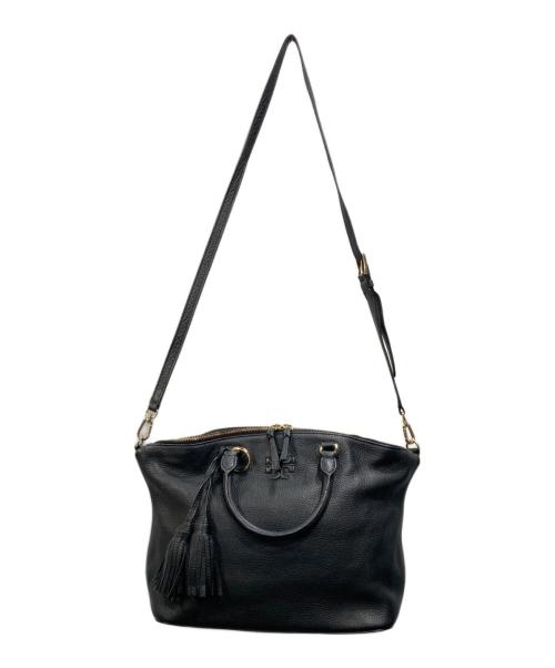 TORY BURCH（トリーバーチ）TORY BURCH (トリーバーチ) Thea Medium Slouchy Satchel ブラックの古着・服飾アイテム