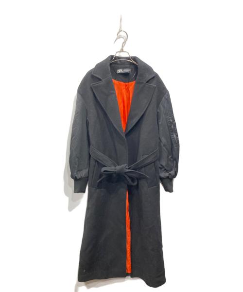 ZARA（ザラ）ZARA (ザラ) マッチングボンバーコート ブラック サイズ:XSの古着・服飾アイテム
