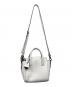 CHARLES & KEITH (チャールズアンドキース) クラシック ダブルトップハンドルバッグ ホワイト：4000円