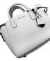 中古・古着 CHARLES & KEITH (チャールズアンドキース) クラシック ダブルトップハンドルバッグ ホワイト：4000円