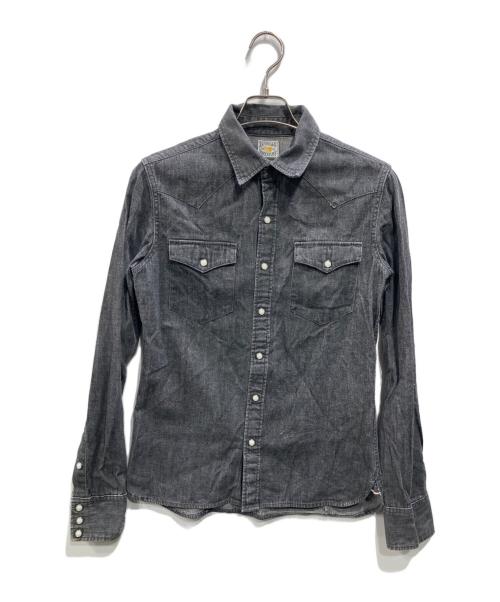 DENIME（ドゥニーム）DENIME (ドゥニーム) wjk. 別注 ブラックデニム ウエスタンシャツ ブラック サイズ:Sの古着・服飾アイテム