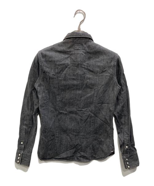 DENIME（ドゥニーム）DENIME (ドゥニーム) wjk. 別注 ブラックデニム ウエスタンシャツ ブラック サイズ:Sの古着・服飾アイテム