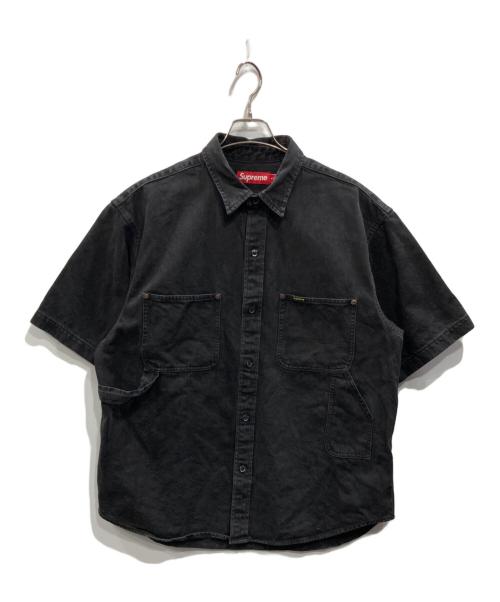SUPREME（シュプリーム）Supreme (シュプリーム) 24SS LOOSE FIT S/S DENIM PAINTER SHIRT ブラック サイズ:Mの古着・服飾アイテム
