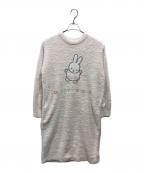 gelato pique×Dick Brunaジェラートピケ×ディック・ブルーナ）の古着「ベビモコジャガードワンピース」｜ピンク