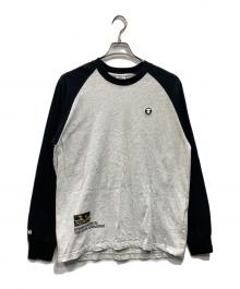 Aape BY A BATHING APE（エーエイプ バイ アベイシングエイプ）の古着「ラグランカットソー」｜グレー