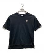Aape BY A BATHING APEエーエイプ バイ アベイシングエイプ）の古着「ラバーロゴパッチTシャツ」｜ブラック