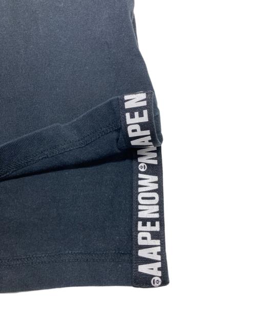 Aape BY A BATHING APE（エーエイプ バイ アベイシングエイプ）AAPE BY A BATHING APE (エーエイプ バイ アベイシングエイプ) ラバーロゴパッチTシャツ ブラック サイズ:Lの古着・服飾アイテム