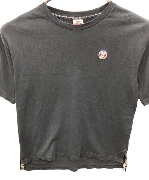 Aape BY A BATHING APE（エーエイプ バイ アベイシングエイプ）AAPE BY A BATHING APE (エーエイプ バイ アベイシングエイプ) ラバーロゴパッチTシャツ ブラック サイズ:Lの古着・服飾アイテム