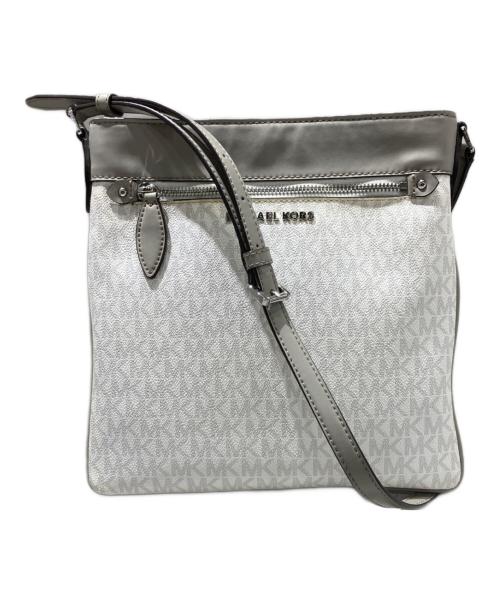 MICHAEL KORS（マイケルコース）MICHAEL KORS (マイケルコース) コニーシグネチャー ラージNSクロスボディー ホワイトの古着・服飾アイテム