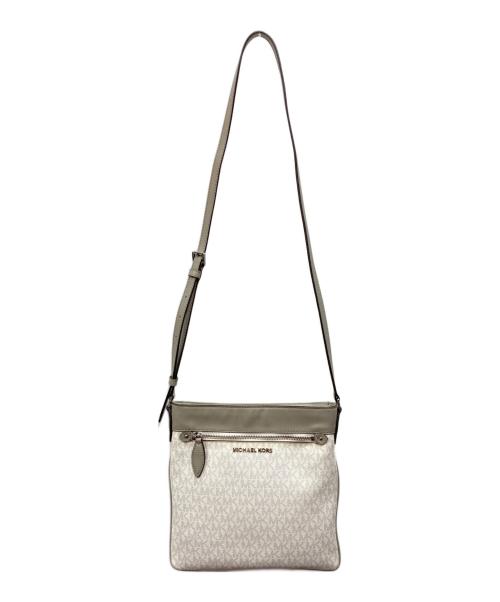 MICHAEL KORS（マイケルコース）MICHAEL KORS (マイケルコース) コニーシグネチャー ラージNSクロスボディー ホワイトの古着・服飾アイテム