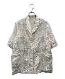 JOURNAL STANDARD（ジャーナルスタンダード）の古着「チェックシアーシャツ」｜アイボリー