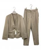 ROPE PICNICロペピクニック）の古着「リネンライクシリーズ ドライタッチ セットアップ」｜ブラウン