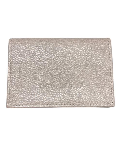 LONGCHAMP（ロンシャン）LONGCHAMP (ロンシャン) Le Foulonen カードホルダー ベージュの古着・服飾アイテム