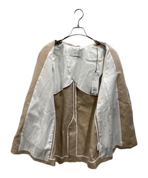 ADORE（アドーア）ADORE (アドーア) コンパクト麻ジャケット ベージュ サイズ:SIZE 38の古着・服飾アイテム