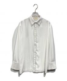UNITED ARROWS（ユナイテッドアローズ）の古着「バイカラー レギュラーシャツブラウス」｜ホワイト×グレー