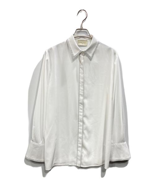 UNITED ARROWS（ユナイテッドアローズ）UNITED ARROWS (ユナイテッドアローズ) バイカラー レギュラーシャツブラウス ホワイト×グレー サイズ:FREEの古着・服飾アイテム