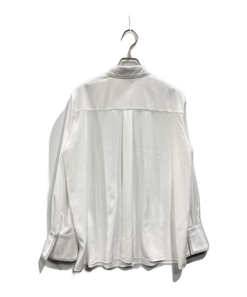UNITED ARROWS（ユナイテッドアローズ）UNITED ARROWS (ユナイテッドアローズ) バイカラー レギュラーシャツブラウス ホワイト×グレー サイズ:FREEの古着・服飾アイテム