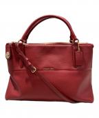 COACHコーチ）の古着「ターンロック ボロー バッグ」｜レッド