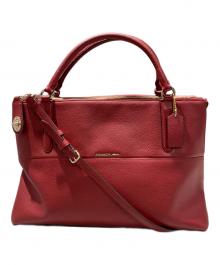 COACH（コーチ）の古着「ターンロック ボロー バッグ」｜レッド