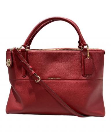 中古・古着通販】COACH (コーチ) ターンロック ボロー バッグ レッド