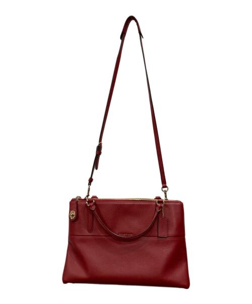 COACH（コーチ）COACH (コーチ) ターンロック ボロー バッグ レッドの古着・服飾アイテム