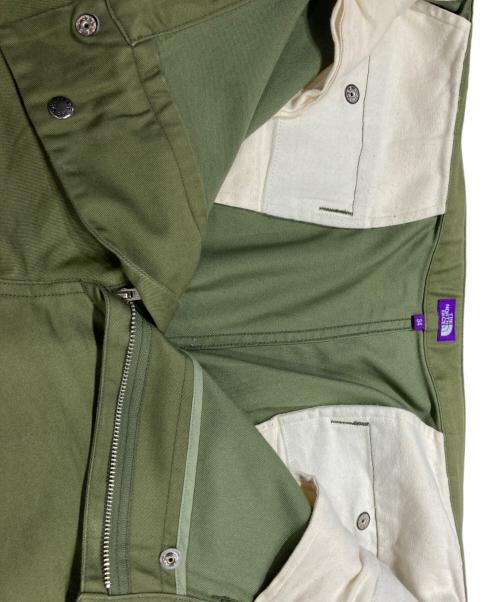 THE NORTHFACE PURPLELABEL（ザ・ノースフェイス パープルレーベル）THE NORTHFACE PURPLELABEL (ザ・ノースフェイス パープルレーベル) COOLMAX Chino Wide Tapered Pants オリーブ サイズ:SIZE 34の古着・服飾アイテム
