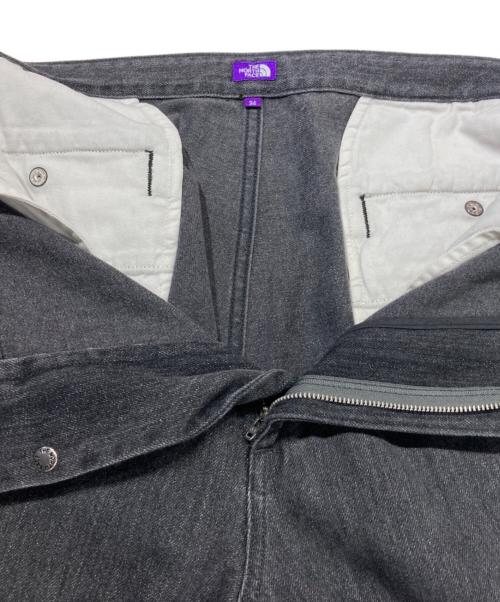 THE NORTHFACE PURPLELABEL（ザ・ノースフェイス パープルレーベル）THE NORTHFACE PURPLELABEL (ザ・ノースフェイス パープルレーベル) DENIM WIDE TAPERED FIELD PANTS ブラック サイズ:SIZE 34の古着・服飾アイテム
