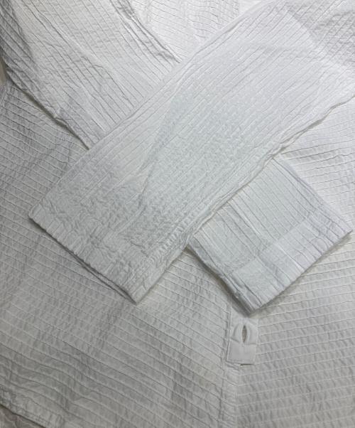 YACCO MARICARD（ヤッコマリカルド）YACCO MARICARD (ヤッコマリカルド) ローンナナメピンタックブラウス 白香色 サイズ:SIZE 1の古着・服飾アイテム