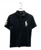 POLO RALPH LAURENポロ・ラルフローレン）の古着「CUSTOM SLIM FIT ビッグポニーポロシャツ」｜ブラック
