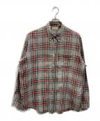 L.L.Beanエルエルビーン）の古着「オールドタータンチェックネルシャツ」｜グレー